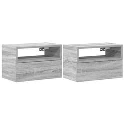 VidaXL 858607 nightstand/bedside table 1 drawer(s) Oak