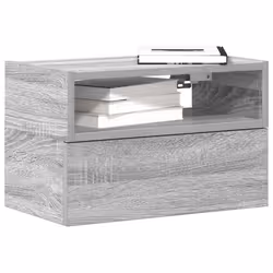 VidaXL 858607 nightstand/bedside table 1 drawer(s) Oak