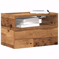 VidaXL 858611 nightstand/bedside table 1 drawer(s) Wood