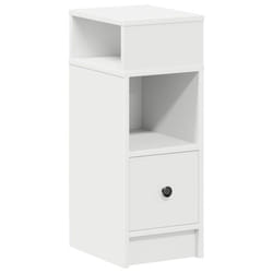 vidaXL Bedside Cabinets with Drawer Nightstand Bed Side Table Side Cabinet - white