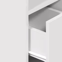 vidaXL Bedside Cabinets with Drawer Nightstand Bed Side Table Side Cabinet - white - Additional view 7