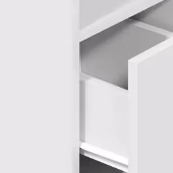 vidaXL Bedside Cabinets with Drawer Nightstand Bed Side Table Side Cabinet - white, 2 pcs - Additional view 7