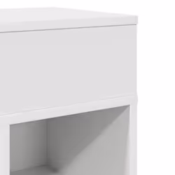 vidaXL Bedside Cabinets with Drawer Nightstand Bed Side Table Side Cabinet - white, 2 pcs - Additional view 8