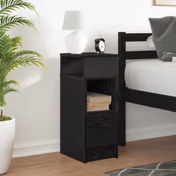 VidaXL 858616 nightstand/bedside table Black