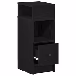 VidaXL 858617 nightstand/bedside table 1 drawer(s) Black - Additional view 5