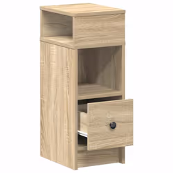 vidaXL Bedside Cabinets with Drawer Nightstand Bed Side Table Side Cabinet - sonoma oak - Additional view 4