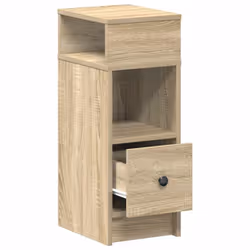 vidaXL Bedside Cabinets with Drawer Nightstand Bed Side Table Side Cabinet - sonoma oak, 2 pcs - Additional view 4