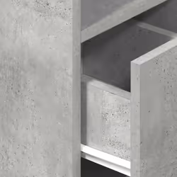 vidaXL Bedside Cabinets with Drawer Nightstand Bed Side Table Side Cabinet - concrete grey, 2 pcs - Additional view 7