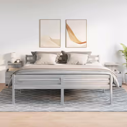 vidaXL Bedside Cabinet with 2 Drawers Nightstand Side Table Bed Table - grey sonoma, 2 pcs