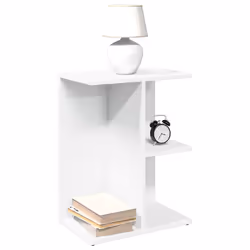 VidaXL 858651 nightstand/bedside table White - Additional view 2