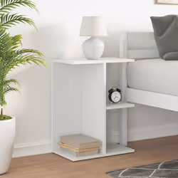 VidaXL 858651 nightstand/bedside table White - Additional view 3