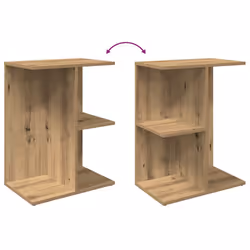 VidaXL 858667 nightstand/bedside table Oak - Additional view 7