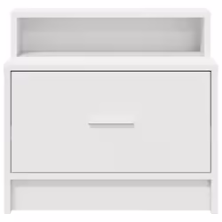 VidaXL 858668 nightstand/bedside table White - Additional view 4