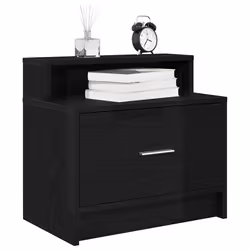 VidaXL 858671 nightstand/bedside table 1 drawer(s)