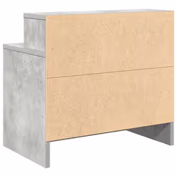 vidaXL Bedside Cabinet with Drawer Concrete Grey 51x31x47 cm bedside table - concrete grey, 1 pcs - Additional view 6