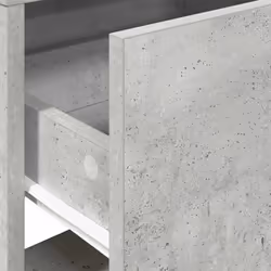 vidaXL Bedside Cabinet with Drawer Concrete Grey 51x31x47 cm bedside table - concrete grey, 1 pcs - Additional view 7