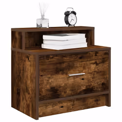 VidaXL 858677 nightstand/bedside table 1 drawer(s) Oak