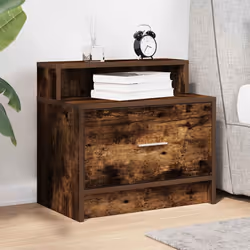 VidaXL 858677 nightstand/bedside table 1 drawer(s) Oak