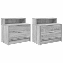 VidaXL 858679 nightstand/bedside table 1 drawer(s) Oak