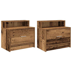 VidaXL 858683 nightstand/bedside table 1 drawer(s) Wood