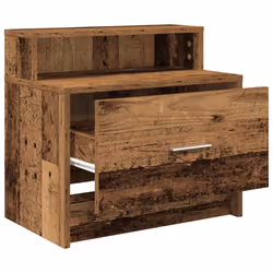 VidaXL 858683 nightstand/bedside table 1 drawer(s) Wood - Additional view 5