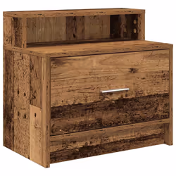 VidaXL 858683 nightstand/bedside table 1 drawer(s) Wood - Additional view 6