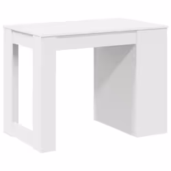 vidaXL Desk with Drawer and Shelf Writing Table Study Desk Engineered Wood - white - Additional view 6