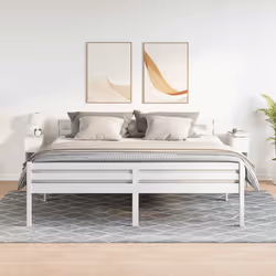 VidaXL 858696 nightstand/bedside table 1 drawer(s) White