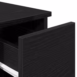 vidaXL Bedside Cabinet with Drawer 20x36x60 cm bedside table nightstand - black - Additional view 7