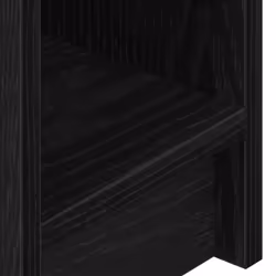 vidaXL Bedside Cabinet with Drawer 20x36x60 cm bedside table nightstand - black - Additional view 8