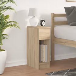 vidaXL Bedside Cabinet with Drawer 20x36x60 cm bedside table nightstand - sonoma oak - Additional view 2