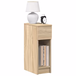 VidaXL 858700 nightstand/bedside table 1 drawer(s) Oak