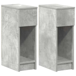 VidaXL 858702 nightstand/bedside table 1 drawer(s) Concrete colour