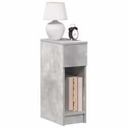 VidaXL 858702 nightstand/bedside table 1 drawer(s) Concrete colour