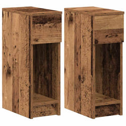 VidaXL 858710 nightstand/bedside table 1 drawer(s) Wood