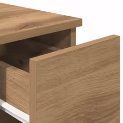vidaXL Bedside Cabinet with Drawer 20x36x60 cm bedside table nightstand - artisan oak - Additional view 7