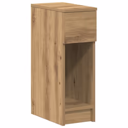 vidaXL Bedside Cabinets with Drawer 2 pcs Smoked Oak 20x36x60 cm bedside table - artisan oak, 2 pcs - Additional view 4