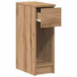 vidaXL Bedside Cabinets with Drawer 2 pcs Smoked Oak 20x36x60 cm bedside table - artisan oak, 2 pcs - Additional view 5