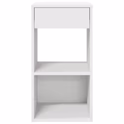 VidaXL 858714 nightstand/bedside table 1 drawer(s) White - Additional view 4