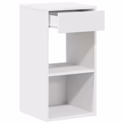 VidaXL 858714 nightstand/bedside table 1 drawer(s) White - Additional view 6