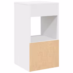 VidaXL 858714 nightstand/bedside table 1 drawer(s) White - Additional view 7