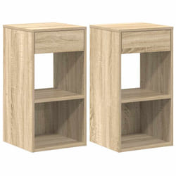 VidaXL 858718 nightstand/bedside table 1 drawer(s) Oak