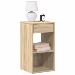 VidaXL 858718 nightstand/bedside table 1 drawer(s) Oak