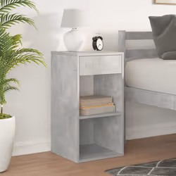 VidaXL 858719 nightstand/bedside table Concrete colour