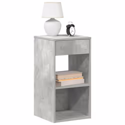 VidaXL 858720 nightstand/bedside table 1 drawer(s) Concrete colour