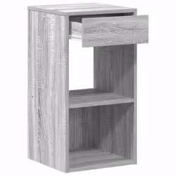 vidaXL Bedside Cabinet with Drawer Old Wood 35x34x66.5 cm bedside table - grey sonoma, 2 pcs - Additional view 5