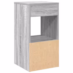 vidaXL Bedside Cabinet with Drawer Old Wood 35x34x66.5 cm bedside table - grey sonoma, 2 pcs - Additional view 7