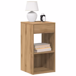 VidaXL 858730 nightstand/bedside table 1 drawer(s) Oak