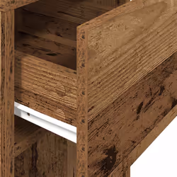 vidaXL Computer Tower Stand with Drawer Old Wood 30x44x74 cm pc tower stand - old wood - Additional view 7