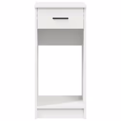 vidaXL Computer Tower Stand with Drawer Cpu Stand Cpu Holder PC Holder Desk - white - Additional view 4